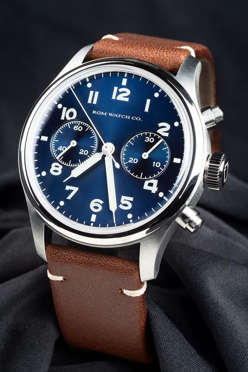 美國制表商RGM推出全新軍用靈感600-B型計時腕表-復刻表