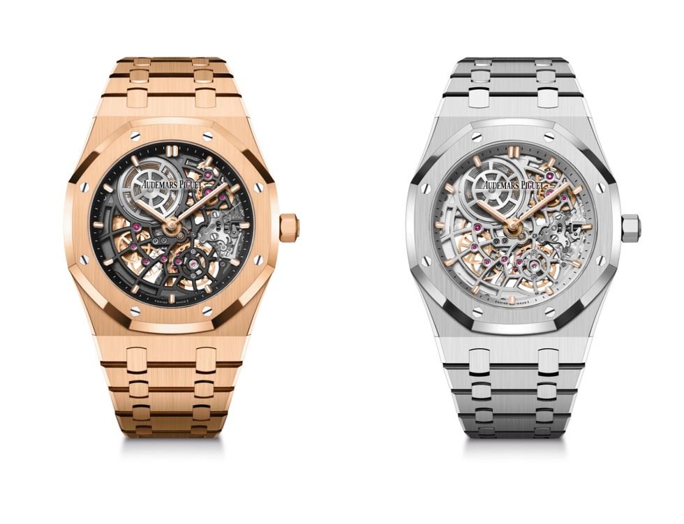 AP皇家橡樹2022新表亮點3：「Jumbo」超薄鏤空腕表39毫米-復(fù)刻表