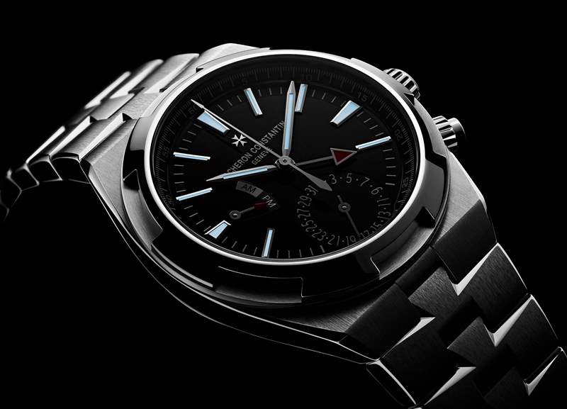 江詩丹頓海外雙時黑色腕表7900V/110A-B546-復(fù)刻表