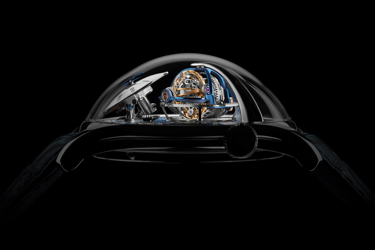 MB&F 球面玻璃Legacy Machine Thunderdome陀飛輪腕表-復刻表