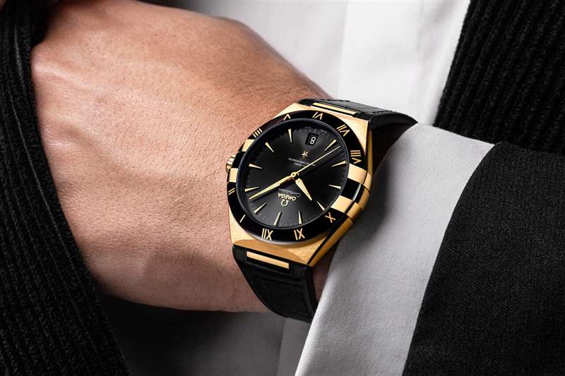 歐米茄星座系列41毫米藍色玫金紳士版-復刻表