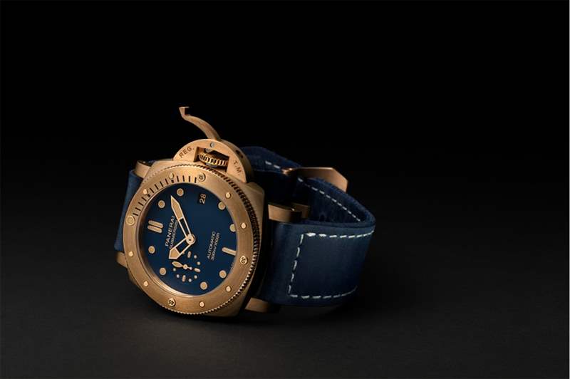 沛納海Panerai 2021全新青銅表｜Submersible Bronzo Blu Abisso更落力保護海洋-復(fù)刻表