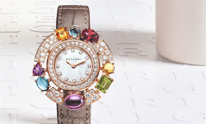 義式珠寶美學(xué)加持！BVLGARI Allegra腕表的彩寶光環(huán)-復(fù)刻表