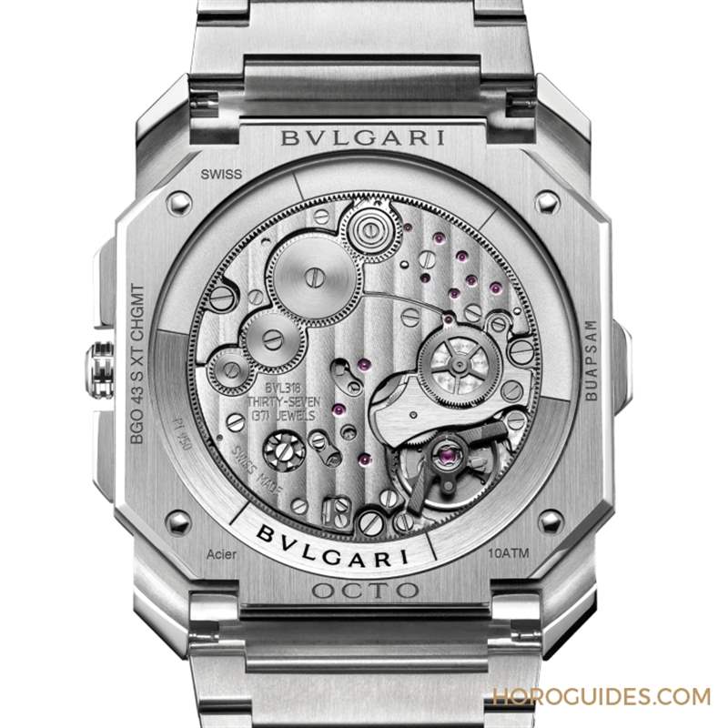 這樣的喀什米爾藍(lán)面，美絕了！BVLGARI Octo Finissimo超薄兩地時(shí)間計(jì)時(shí)碼表-復(fù)刻表