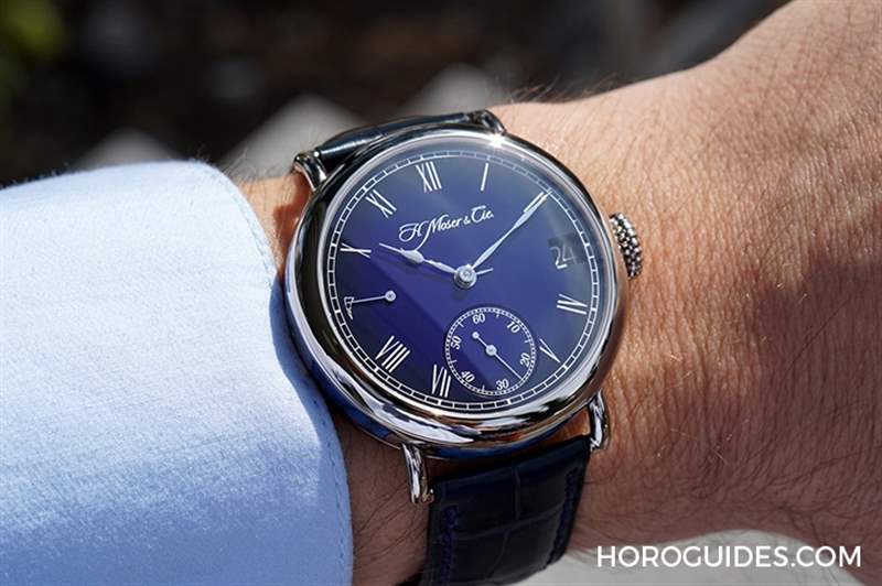 古典優雅新亮點，煙熏琺瑯藍面｜亨利慕時傳承者萬年歷午夜藍琺瑯腕表-復刻表