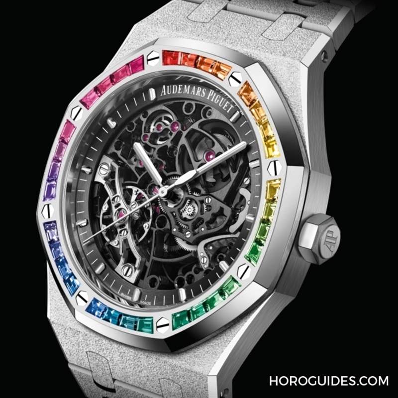 紫水晶圈！霜金彩虹圈！這是愛彼皇家橡樹表系里的盛世美顏-復刻表