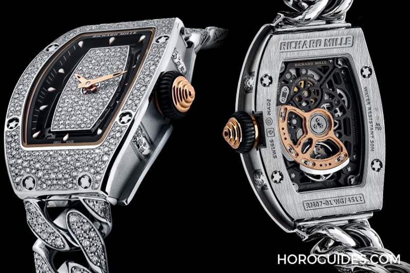 Richard Mille女表再添新作，RM07-01雪花鑲嵌鉆表-復刻表
