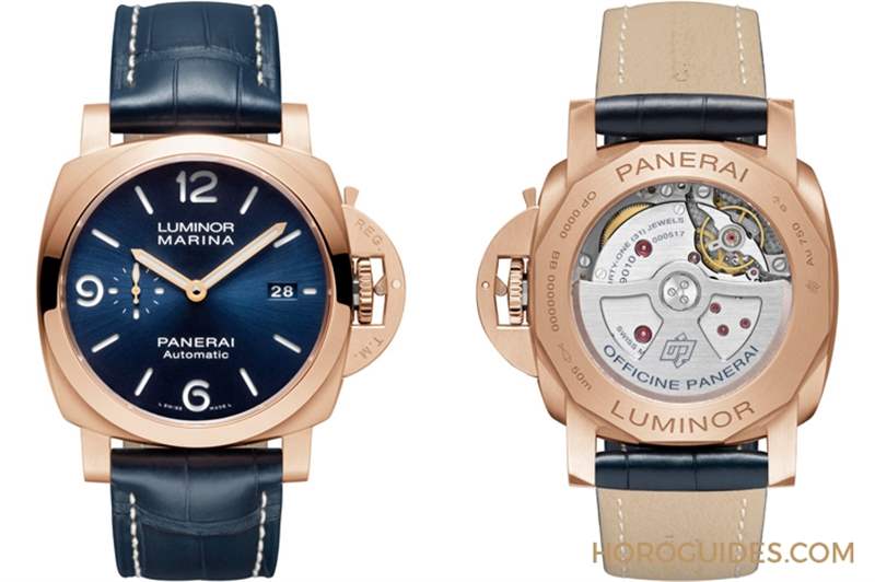 沛納海Goldtech?紅金的獨(dú)家魅力｜Luminor Marina Goldtech? 紅金44mm-PAM01112-復(fù)刻表
