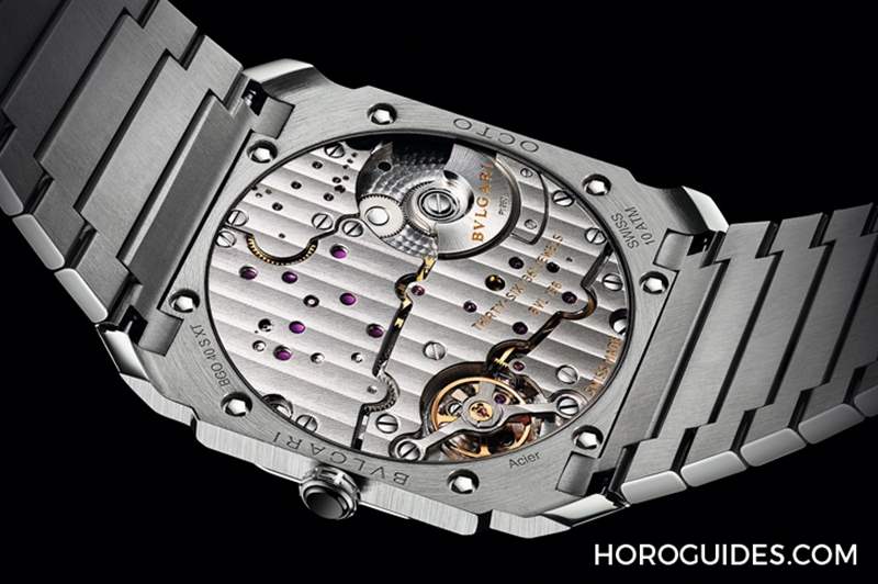 這樣的喀什米爾藍(lán)面，美絕了！BVLGARI Octo Finissimo超薄自動(dòng)上鏈精鋼腕表-復(fù)刻表