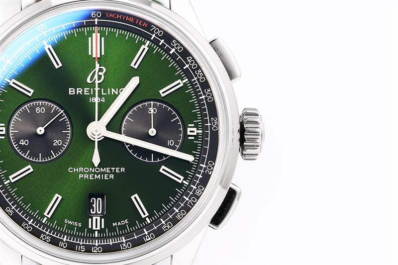 GF廠百年靈璞雅B01綠色表盤復刻版評測-復刻表