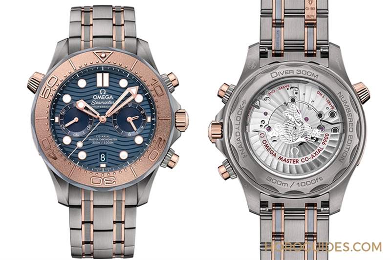 三種材質精湛融合！歐米茄大師天文臺海馬潛水300米計時碼表-復刻表