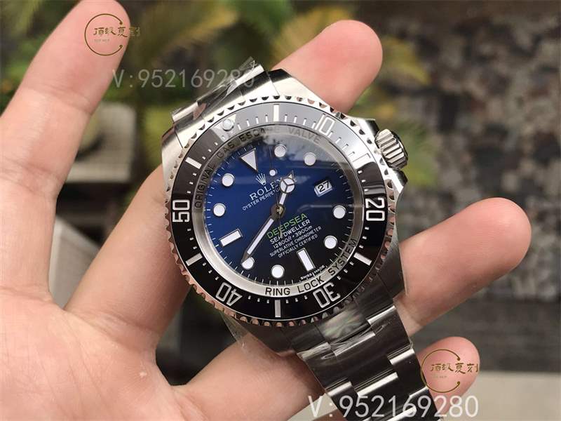 AR廠勞力士漸變藍(lán)鬼王v2版腕表復(fù)刻做工怎么樣對(duì)比n廠漸變鬼王-復(fù)刻表