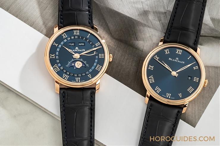 一身斯文下的獨(dú)門本事|寶珀Villeret午夜藍(lán)全日歷月相與超薄腕表-復(fù)刻表