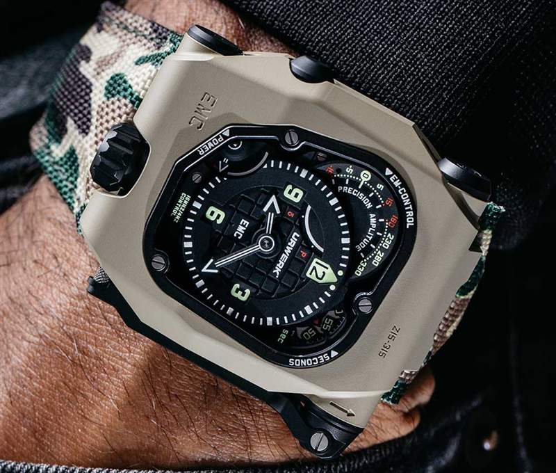宇舶大爆炸整體陶瓷-URWERK EMC 時間獵人沙漠鼠尾草-復刻表