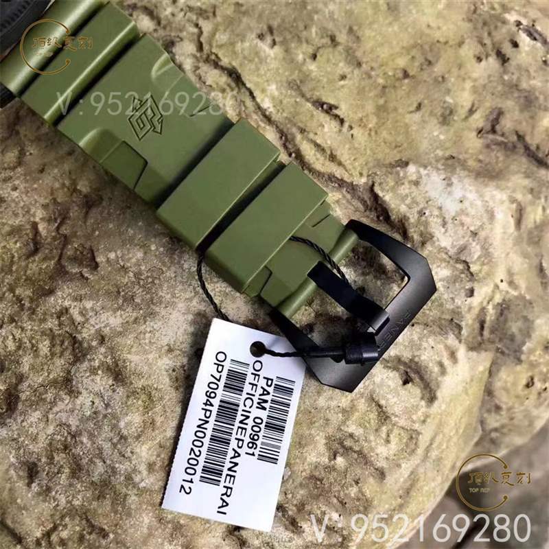 逢綠必火:VS廠沛納海961碳纖維復刻表,47mm軍綠色-復刻表