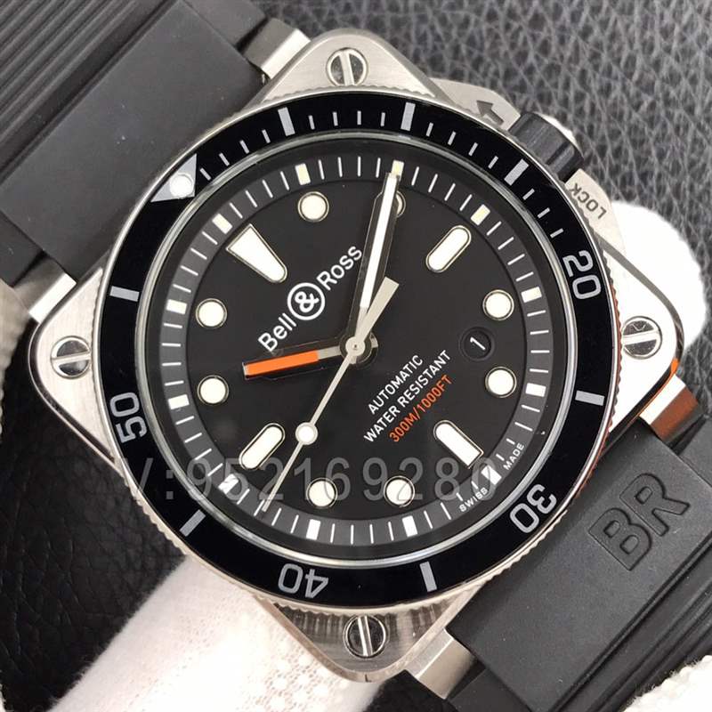 N廠柏萊士BR03-92「方形設計」潛水腕表-復刻表