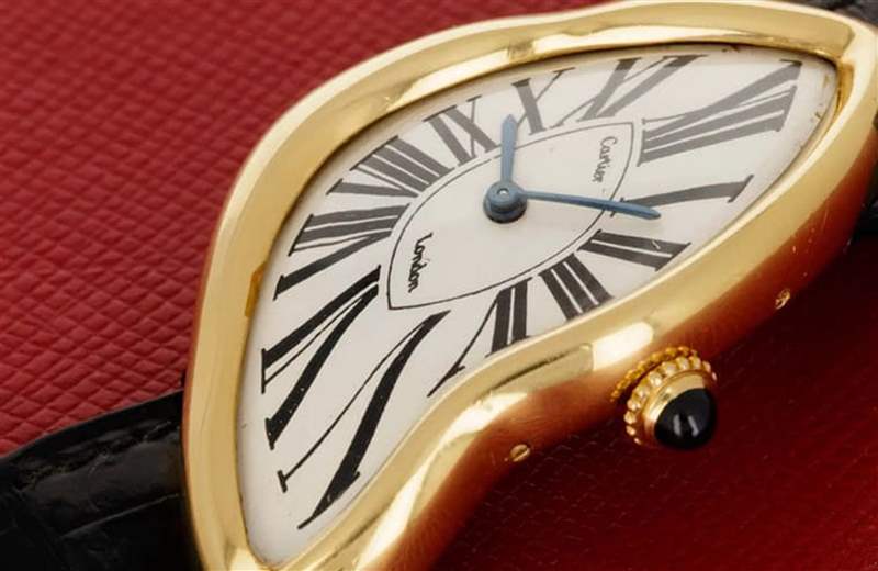 CARTIER London Crash古董手表以165萬(wàn)美金拍賣創(chuàng)史上最貴身價(jià)-復(fù)刻表