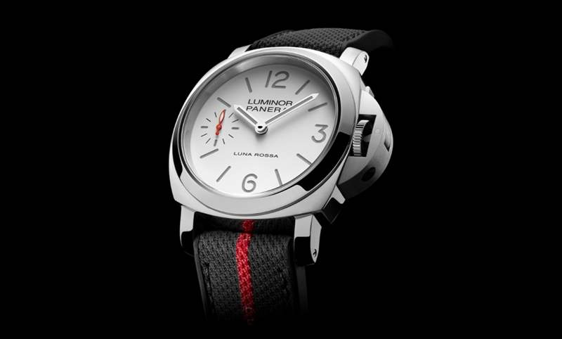 消光白表盤、紅色小秒針，純凈又搶眼｜Panerai Luminor Luna Rossa腕表PAM01342-復刻表