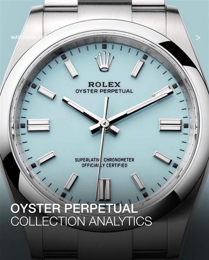 Rolex 41mm Oyster Perpetual綠松石面2022年后價格升破3萬歐元。 (IG@watchanalytics) 勞力士Rolex停產(chǎn)OP系列部分手表最搶手41mm TIFFANY色表面已成歷史?-復(fù)刻表