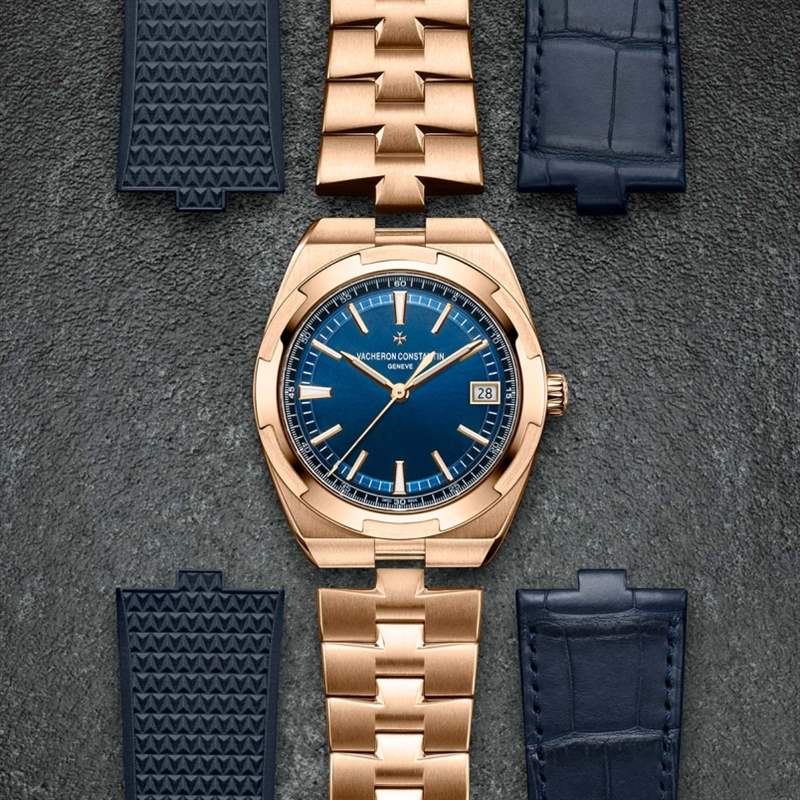 江詩丹頓2020新作！Vacheron Constantin Overseas自動上鏈腕表帶來典雅粉紅金X藍(lán)面設(shè)定-復(fù)刻表