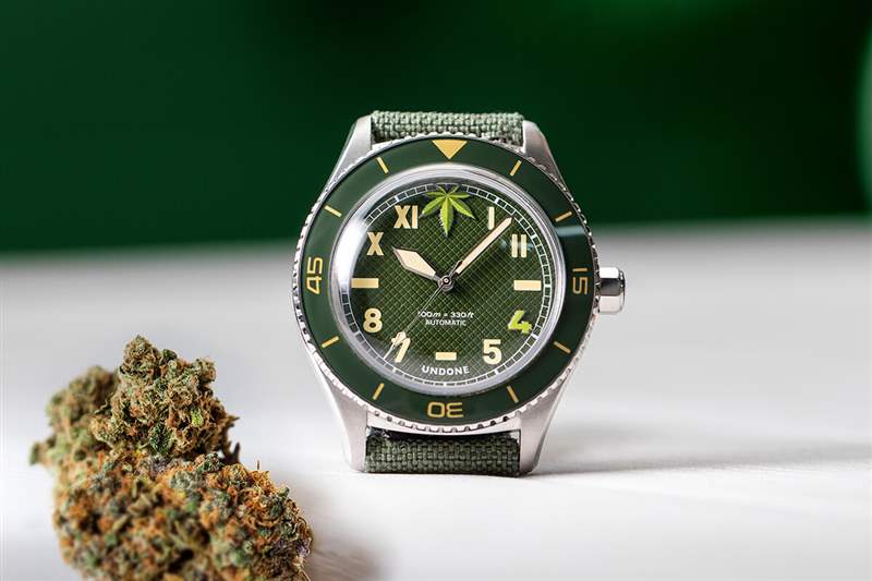 「國(guó)外小眾手表」昂當(dāng)UNDONE.420綠色葉子表盤手表-復(fù)刻表