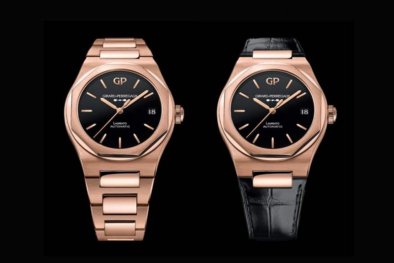 Girard Perregaux 芝柏GP Laureato Onyx 價(jià)錢介紹 Girard-Perregaux芝柏Laureato 42mm Pink Gold & Onyx|誘人的黑色縞瑪瑙表盤-復(fù)刻表