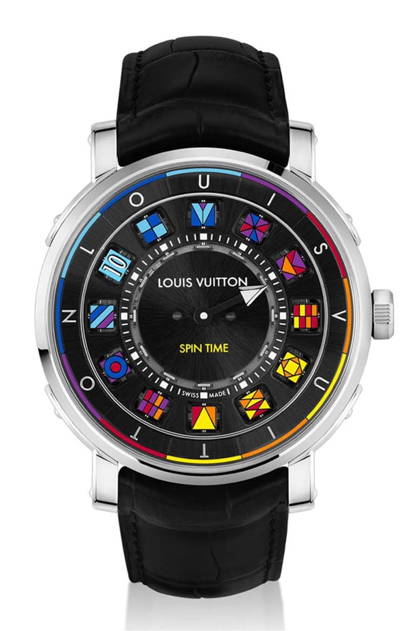 LV鋼殼手表二連發招牌翻轉數字方塊創新吸睛銀灰、彩色應百客-復刻表