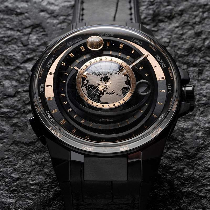 從上帝視角看天文奧秘！雅典表Blast月之狂想世界時(shí)區(qū)腕表-復(fù)刻表