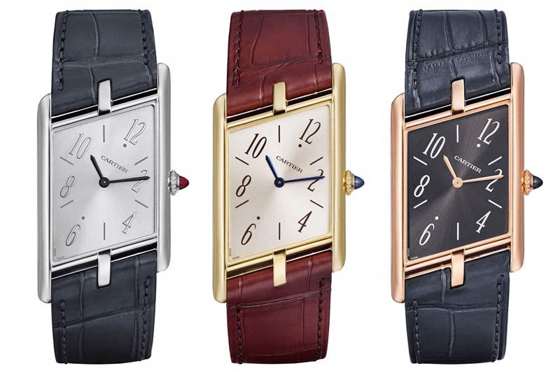 卡地亞坦克Asymétrique 2020系列斜四方菱形奇怪設(shè)計(jì)的手表WGTA0042-復(fù)刻表