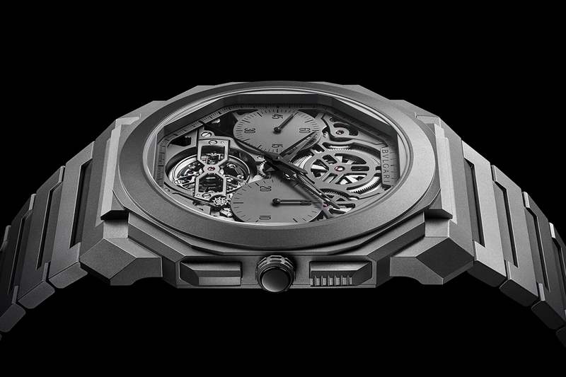 寶格麗新款Octo Finissimo-世界上最薄的計時鏤空陀飛輪腕表103295-復(fù)刻表