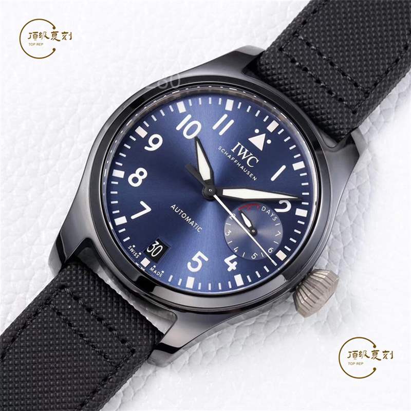 ZF廠萬(wàn)國(guó)大飛-ZF廠萬(wàn)國(guó)大飛行員IW502003藍(lán)盤(pán)陶瓷復(fù)刻做工怎么樣-復(fù)刻表