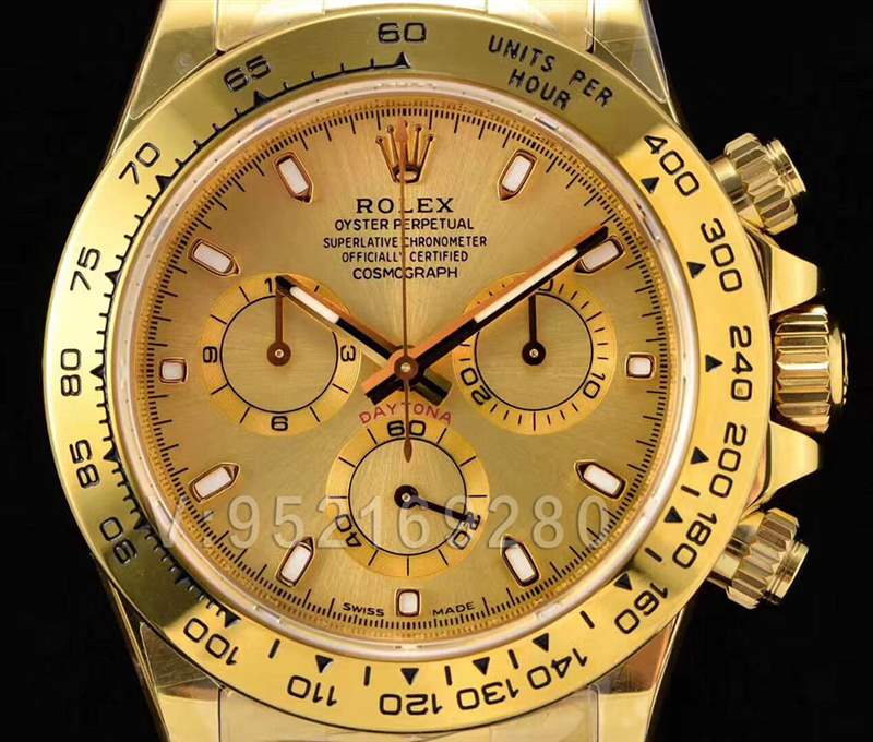 N廠勞力士迪通拿116508金盤40MM金表復刻表-復刻表