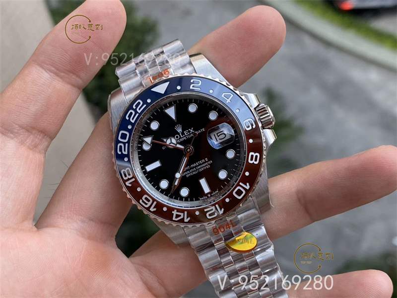 N廠勞力士格林尼治紅藍(lán)可樂圈「m126710blnr-0001」復(fù)刻做工評測-復(fù)刻表