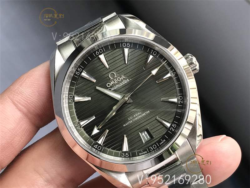 VS廠歐米茄海馬150柚木綠盤復刻做工怎么樣-逢綠必火Aqua Terra新配色-復刻表