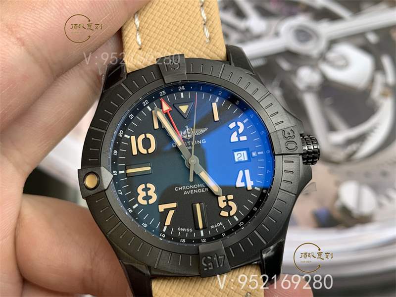 GF廠百年靈復(fù)仇者45mm男士機(jī)械復(fù)刻表做工怎么樣GMT雙時(shí)區(qū)-復(fù)刻表