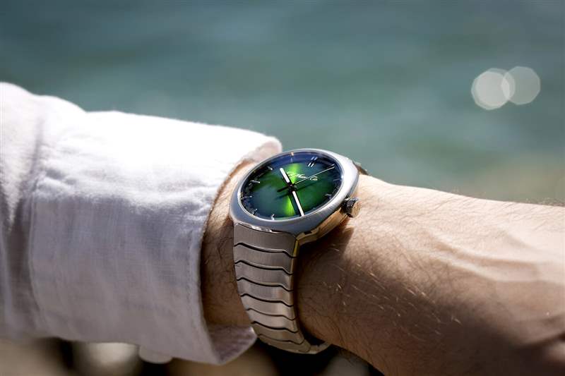 獨(dú)特的綠色表盤(pán)手表H. Moser & Cie Streamliner-復(fù)刻表