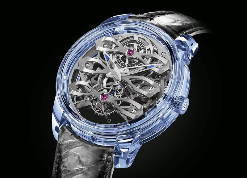 芝柏Quasar Azure限量版透視機械手表-復刻表