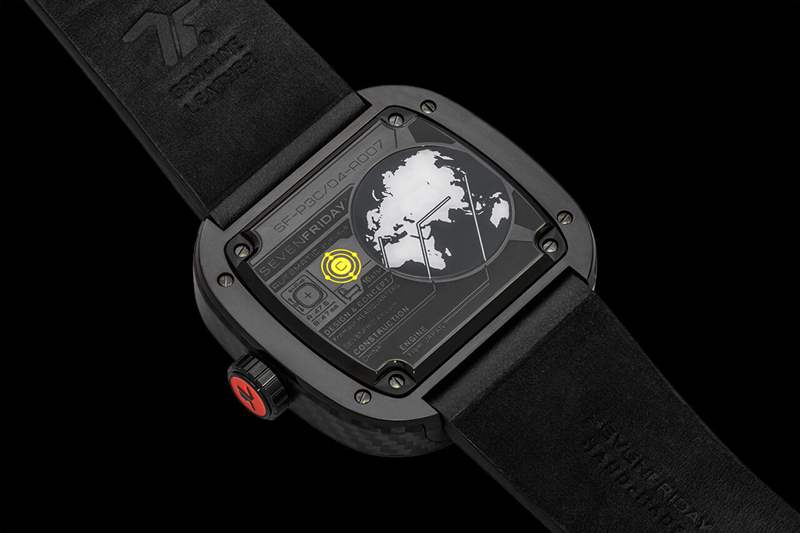 七個星期五SevenFriday P3C/04碳紅色引擎設(shè)計-復(fù)刻表