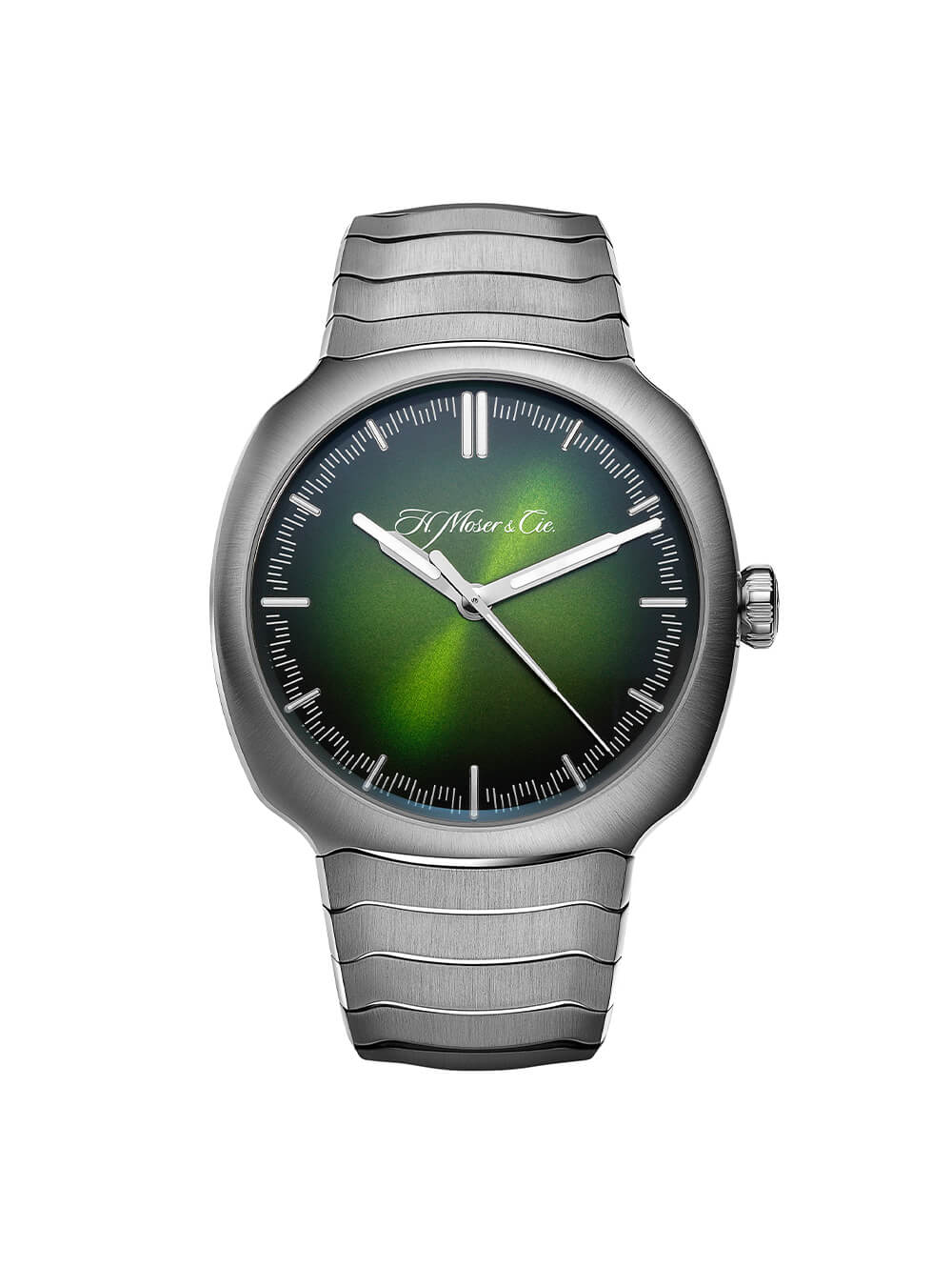 獨(dú)特的綠色表盤(pán)手表H. Moser & Cie Streamliner-復(fù)刻表