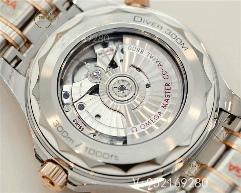 OR廠海馬300-OR廠歐米茄海馬300間玫瑰金藍(lán)盤復(fù)刻表做工怎么樣-復(fù)刻表