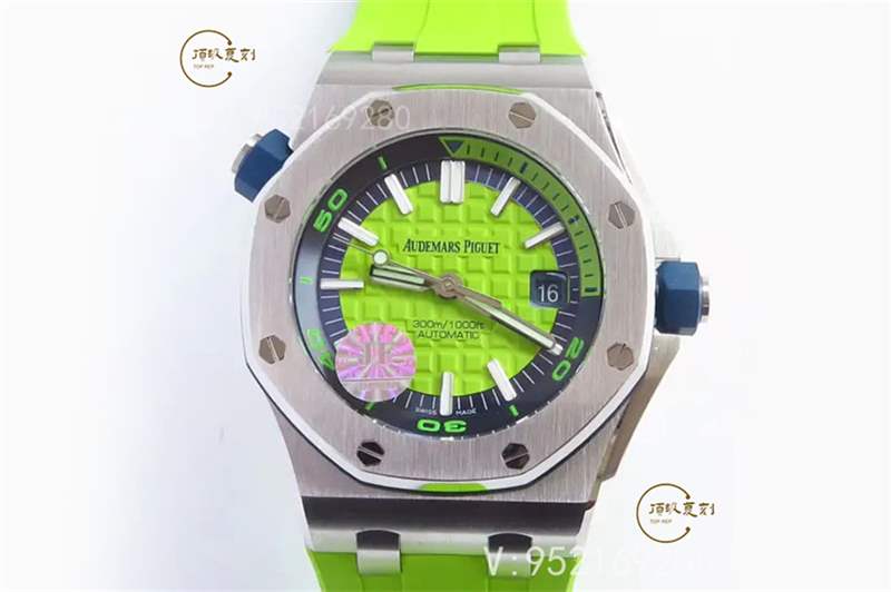 JF廠AP愛彼15710綠色配色皇家橡樹復刻表做工怎么樣-復刻表