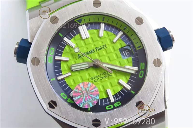 JF廠AP愛彼15710綠色配色皇家橡樹復刻表做工怎么樣-復刻表