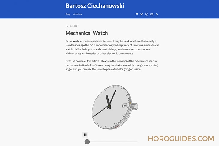 這是最有趣、最有互動性的鐘表文章:來自國外表友的機芯原理全面解析-復刻表
