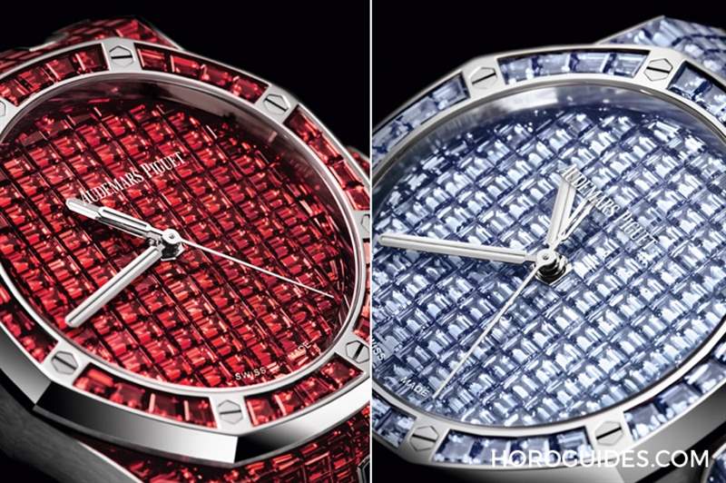 10種寶石上陣！款款都是主角｜愛彼皇家橡樹系列自動上鏈腕表白金款-復刻表