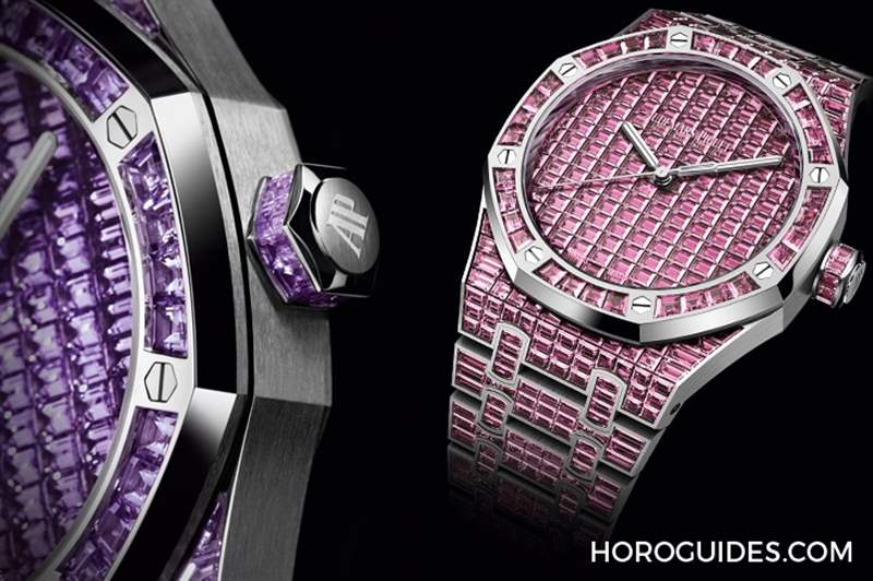 10種寶石上陣！款款都是主角｜愛彼皇家橡樹系列自動上鏈腕表白金款-復刻表