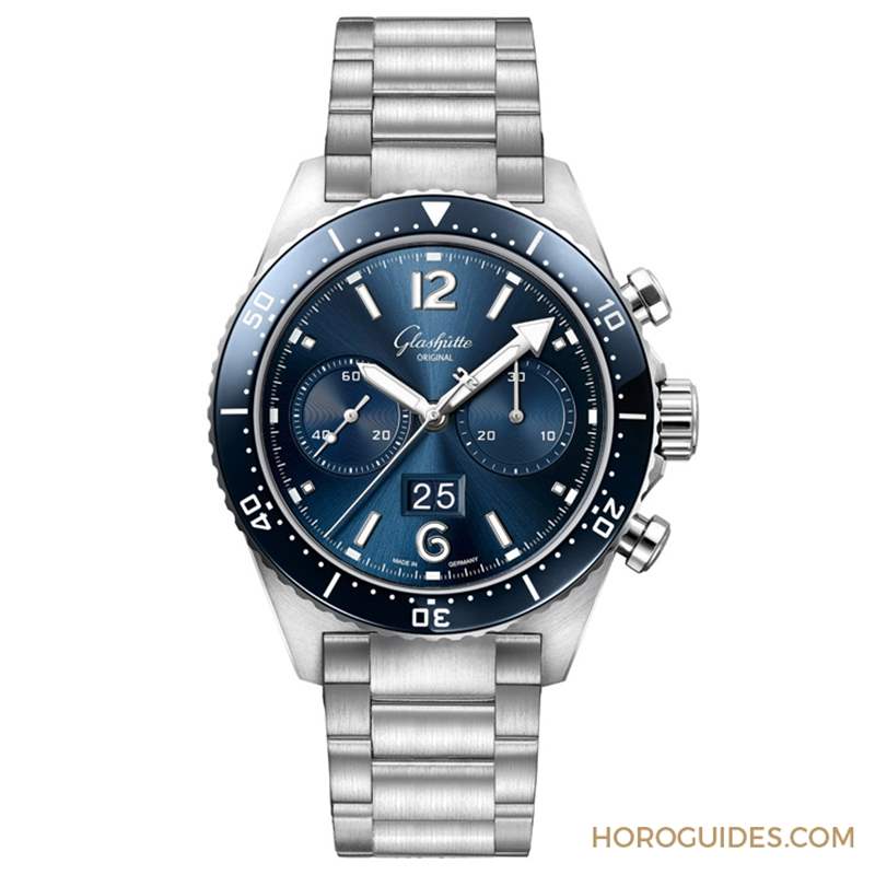 藍面、藍陶瓷圈打頭陣！ Glashütte Original SeaQ系列首次搭載計時功能-復刻表