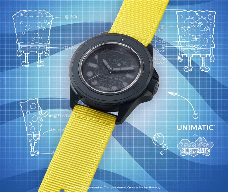 Unimatic X SpongeBob SquarePants U1-SS 手表-復刻表
