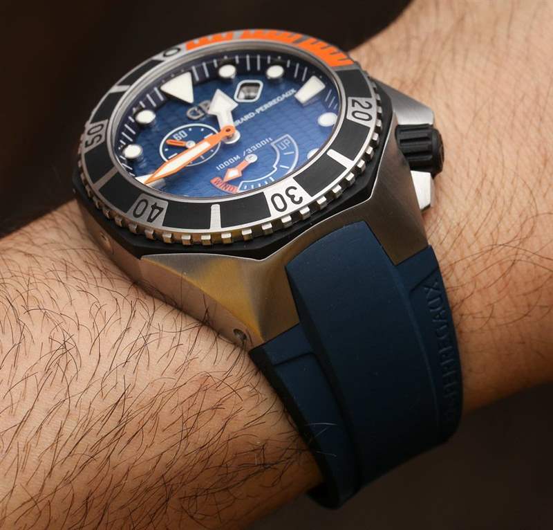 芝柏Sea Hawk藍(lán)色腕表上手-復(fù)刻表