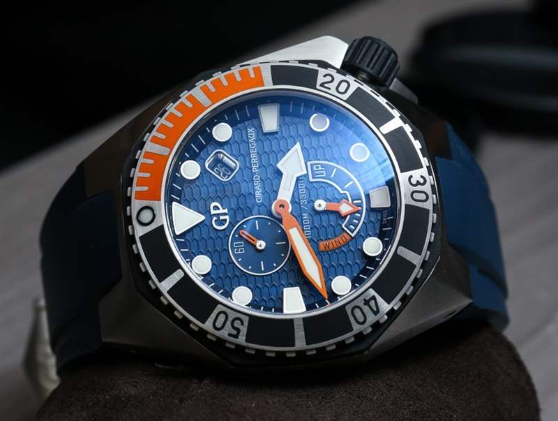 芝柏Sea Hawk藍(lán)色腕表上手-復(fù)刻表