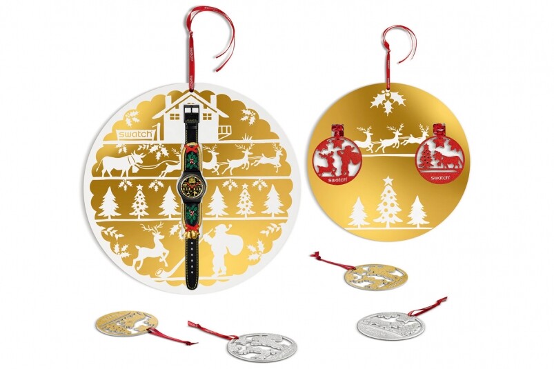 最有圣誕氣氛的腕表：Swatch Golden Merry-復刻表